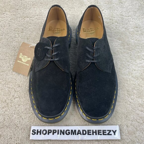 [US 6] DR DOC MARTENS 1461 MADE IN ENGLAND CF Stead Suede Oxfords Shoes Black